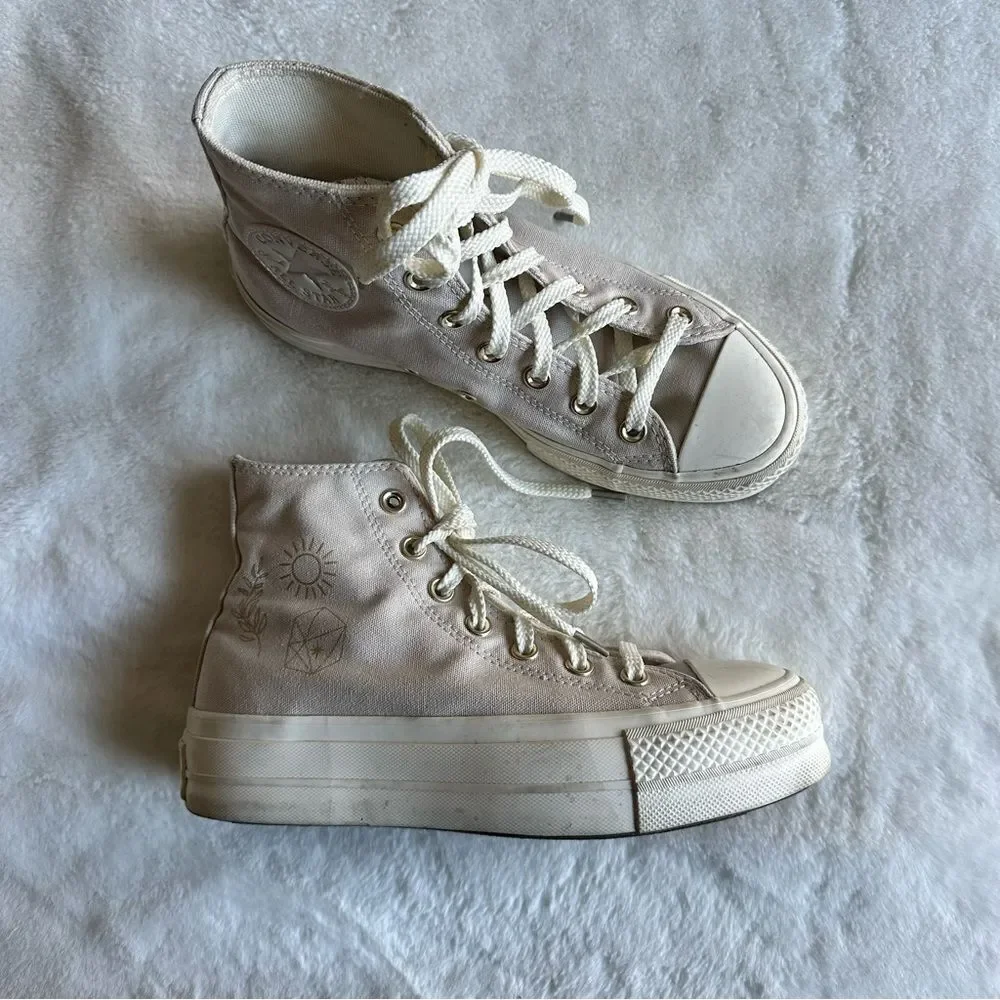 Converse Desert Sand Festival Platform Sneakers Women’s Size 6.5